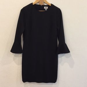 Old Navy Black Bell Sleeve Ponte Knit Dress SZ M